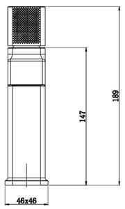 Modern fekete mosdó csaptelep | Austler CU-3405-E