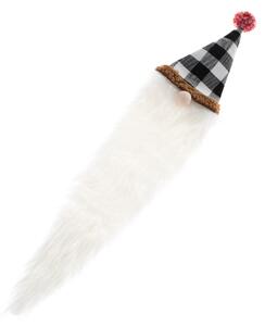 Textil palackdíszítés Törpe fekete-fehér, 8 x 38cm, 8 x 38 cm