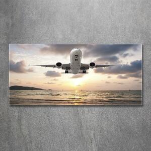 Akrilüveg fotó Repülőgép a tenger felett