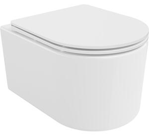 Mexen SOFIA Rimless függő WC csésze ülőkével, lassan záródó, 49 x 37 cm, fehér, 30540300