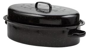 NAVA 10-053-001 ovális zománcozott kacsasütő, 42 cm