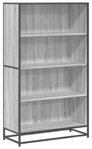 VidaXL szürke sonoma színű szerelt fa könyvespolc 80,5 x 35 x 139 cm