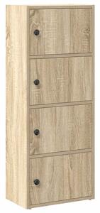 VidaXL sonoma tölgy színű szerelt fa könyvszekrény 40x24x102 cm