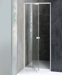 Aqualine Aqualine, AMICO összecsukható zuhanyajtó 1040-1220x1850mm, átlátszó üveg, G100