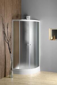 Aqualine Aqualine, ARLEN negyedkör alakú zuhanyparaván 900x900mm, üveg Tégla, BTR900