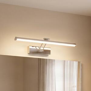 Lindby Sanya LED tükör lámpa, 60 cm, Króm / ezüst, Fürdőszoba, fém, Modern