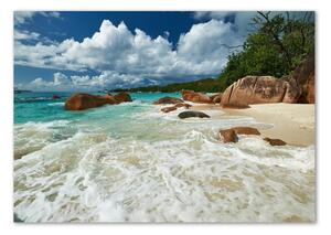 Akril üveg kép Strand seychelles