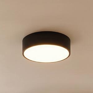 TEMAR LIGHTING Cleo 300 mennyezeti világítás, IP54, Ø 30 cm, fekete, dimmelhető, Fekete, Nappali / Étkező, fém, Modern