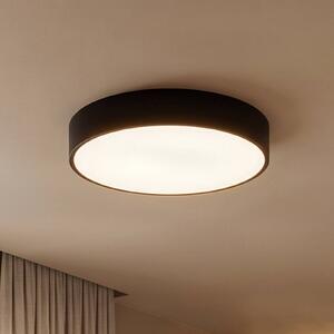 TEMAR LIGHTING Cleo 400 mennyezeti világítás, IP54, Ø 40 cm, fekete, dimmelhető, Fekete, Nappali / Étkező, fém, Modern