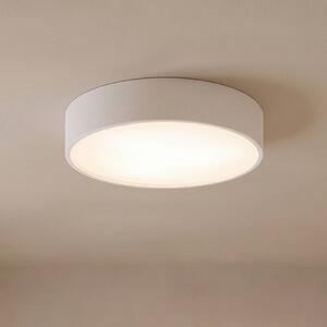 TEMAR LIGHTING Cleo 400 mennyezeti világítás, IP54, Ø 40 cm, fehér, dimmelhető, Fehér / opál, Nappali / Étkező, fém, Modern
