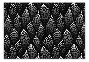 Üvegkép nyomtatás Fekete-fehér pontok