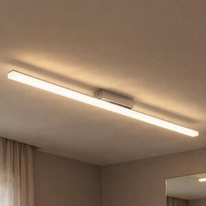 Lindby LED fürdőszobai mennyezeti lámpa Levke, 116 cm, fényerőszabályzó, IP44, dimmelhető, Fehér / opál, Fürdőszoba, Műanyag, Modern