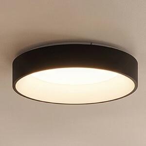Arcchio LED mennyezeti lámpa Aleksi, Ø 45cm, fekete, fém, CCT, dimmelhető, Fekete, Konyha, fém, Modern