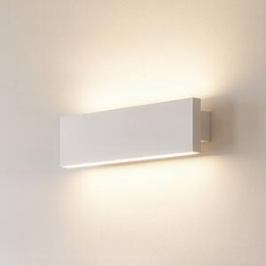 Lindby Ignazia LED fali lámpa, 28 cm, fehér, fém, fel/le, le, dimmelhető, Fehér / opál, Nappali / Étkező, fém, Modern