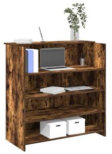 VidaXL recepciós pult füstös tölgy 100x50x103,5 cm szerelt fa