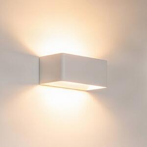 Arcchio LED fali lámpa Karam, 20 cm, fehér, fém, fel/le, le/fel, Fehér / opál, Nappali / Étkező, Alumínium, Modern