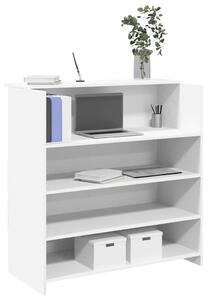 VidaXL recepciós pult fehér 100x50x103,5 cm szerelt fa