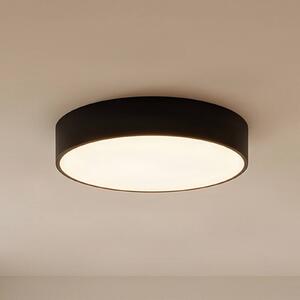 TEMAR LIGHTING Cleo 400 mennyezeti lámpa, fekete, érzékelő, IP20, Ø 40 cm, fém, Fekete, Nappali / Étkező, fém, Modern