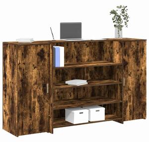 VidaXL recepciós pult füstös tölgy 180x50x103,5 cm szerelt fa