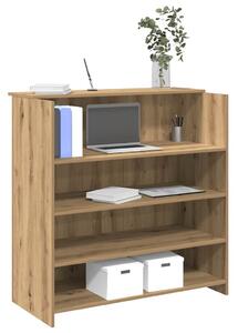 VidaXL recepciós pult kézműves tölgy 100x50x103,5 cm szerelt fa