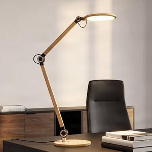 Lindby LED-es asztali lámpa Nyxaris, arany, fém, CCT, 50 cm, dimmelhető, Sárgaréz / arany, Dolgozószoba / Iroda, Műanyag, Modern