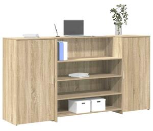 VidaXL recepciós pult sonoma tölgy 200x50x103,5 cm szerelt fa