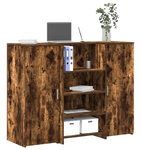 VidaXL recepciós pult füstös tölgy 135x50x103,5 cm szerelt fa