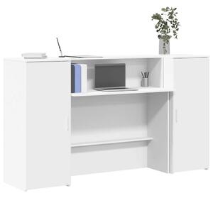VidaXL recepciós pult fehér 180x50x103,5 cm szerelt fa