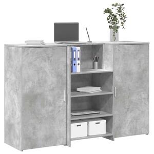 VidaXL recepciós pult betonszürke 155x50x103,5 cm szerelt fa