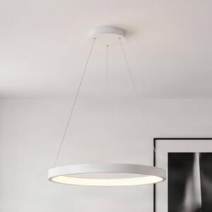 Arcchio Albiona LED lógó világítás, fehér, 1 gyűrű, Ø 60 cm, dimmelhető, Fehér / opál, Konyha, fém, Modern