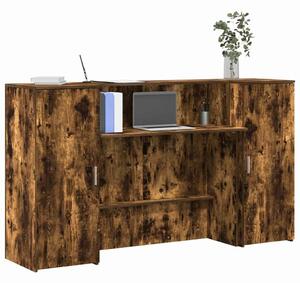 VidaXL recepciós pult füstös tölgy 180x50x103,5 cm szerelt fa