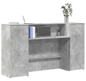 VidaXL recepciós pult betonszürke 180x50x103,5 cm szerelt fa