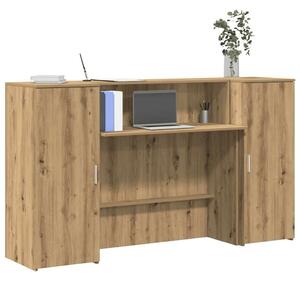 VidaXL recepciós pult kézműves tölgy 180x50x103,5 cm szerelt fa