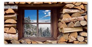 Akrilüveg fotó Winter az ablakon