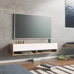 En.casa TV-állvány Laitila több méretben és színben Rusztikus tölgy/fehér 140 x 31,5 x 29,5 cm