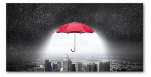 Akrilüveg fotó Umbrella a város felett