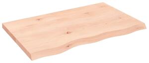 VidaXL kezeletlen tömör tölgyfa fali polc 80x50x(2-4) cm