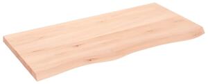 VidaXL kezeletlen tömör tölgyfa fali polc 100x50x(2-4) cm