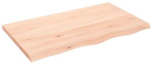 VidaXL kezeletlen tömör tölgyfa fali polc 100x60x(2-4) cm