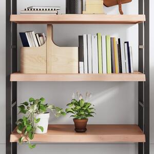 VidaXL világosbarna kezelt tömör tölgyfa fali polc 100x40x(2-6) cm