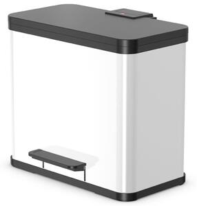 Hailo Oko Trio Plus pedálos szemeteskuka, fehér, 3x9 L, L méret
