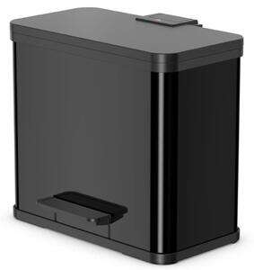 Hailo Oko Duo Plus pedálos szemetes, fekete, 17 L+9 L, L méret