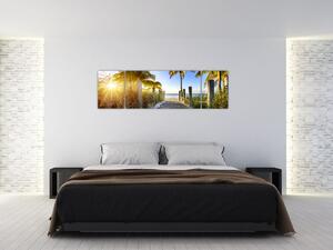 Modern kép egy lakás - trópusi paradicsom (170x50cm)