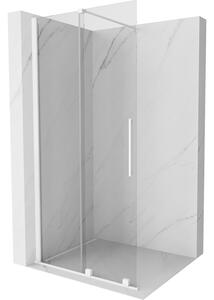 Mexen Velar, tolóajtó Walk-In típusú nyílásba 75 cm, 8 mm átlátszó üveg, fehér, 871-075-000-03-20