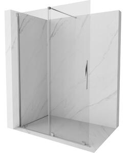 Mexen Velar, tolóajtó a nyílásba Walk-In típus 140 cm, 8 mm átlátszó üveg, króm, 871-140-000-03-01
