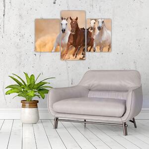 Festmények - futó lovak (90x60cm)