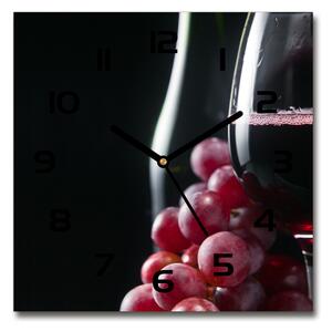 Négyzet alakú üvegóra Szőlő és bor