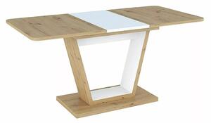Nigel Kihúzható Étkezőasztal Laminált Artisan Tölgy-Fehér Modern