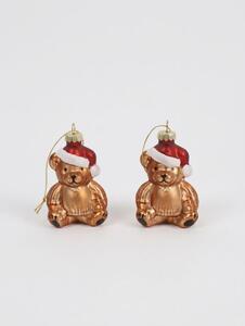 Sinsay - Mackó alakú karácsonyfadíszek 2 pack - többszínű