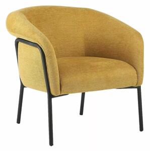Design fotel CLOVER BREGO, mustárszínű BREGO 68